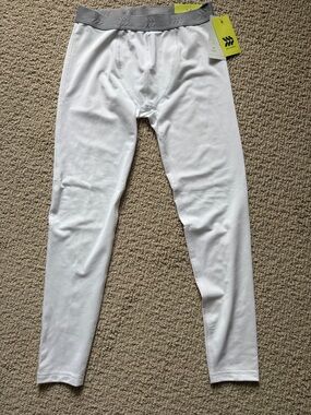 Boy’s White Thermal Long Johns with Gray Waistband